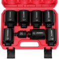 thumbnail image 1 of Juego de enchufes SEDY SAE Deep Impact Drive de 8 piezas de 1/2 pulgada, 1 of 8