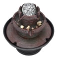 thumbnail image 3 of Fuente de agua LED de sobremesa para interior, cascada, ligera, duradera, elegante, silenciosa, para interior, enchufe amarillo de EE. UU., 110V, 3 of 14