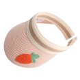 thumbnail image 1 of 50-54 cm circunferencia del sombrero protector solar sombrero de paja verano femenino fruta linda sombrero de copa vacío sombrero para el sol tipo de estilo para niños: estilo4;, 1 of 5