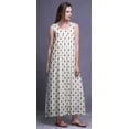 thumbnail image 3 of Bimba Rayon Rayon Nightgowns For WomenÂ&nbsp; Maxi Printed Sleepwear Night Dress-2X, 3 of 5