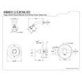 thumbnail image 2 of Kingston Brass KB6638CMLSO Kingston Brass Manhattan Single Handle Shower Faucet, 2 of 2