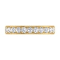 thumbnail image 3 of 1/2 Carat Pave Set Diamond Wedding Band Ring in 14K Yellow Gold (Ring Size 7.75) (SI1-SI2 Clarity), 3 of 5