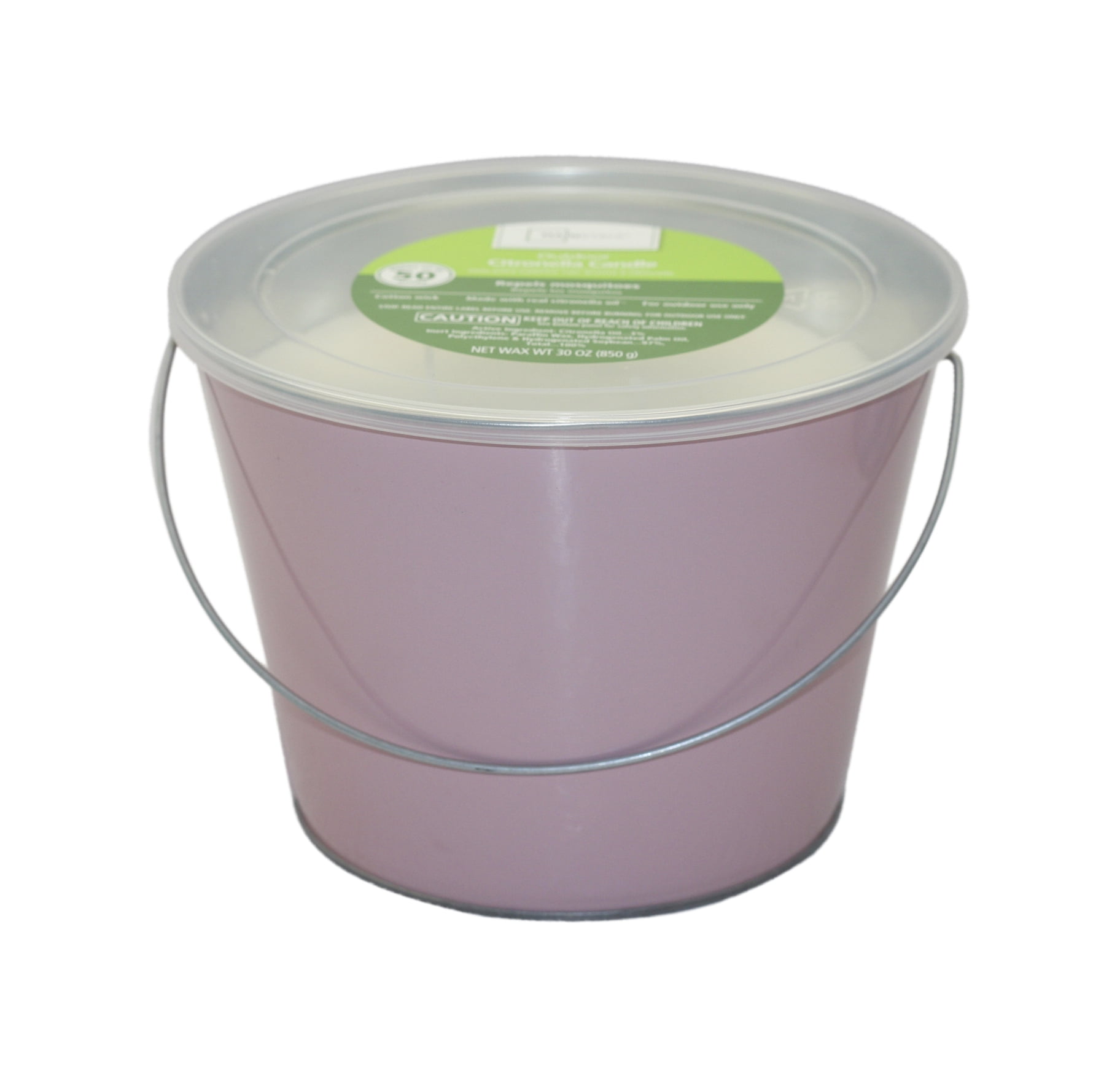Mainstays Outdoor Citronella Bucket Candle, 30oz, Multiple Colors