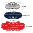 thumbnail image 5 of Designer Paws, No Soliciting No Trespassing Beware of Dog Sign (Navy Blue/White) - Small 5 Pack, 5 of 7