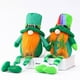 thumbnail image 1 of Muñeco irlandés de piernas largas para el Día de San Patricio, decoración, hierba de la suerte, hoja verde, Festival, muñeco anciano sin rostro, 2 unidades, 1 of 5