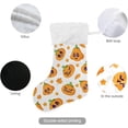 thumbnail image 5 of Coolnut Halloween Pumpkin Christmas Stocking 1pc, Large Fireplace Xmas Hanging Stockings with Plush Cuff for Family Holiday Party Decorations, 17.71"x 12.20", 5 of 7