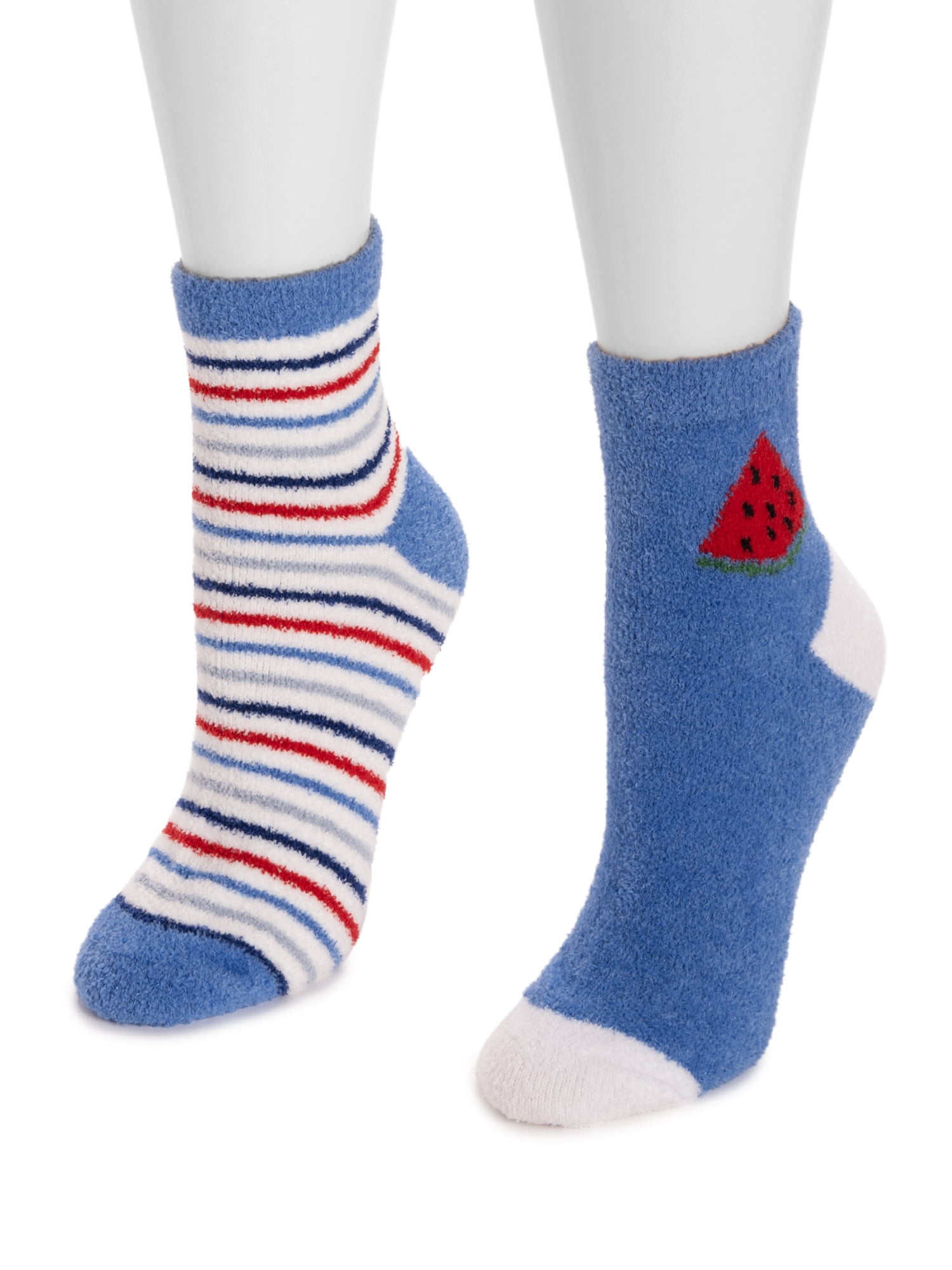 MUK LUKS Women's Cozy Novelty Socks, 2-Pack