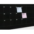 thumbnail image 3 of Audio-Visual Direct Glass Dry-Erase Calendar Whiteboard Set - 3' x 2' - (Magnetic, Black), 3 of 8