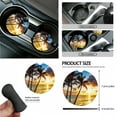 thumbnail image 6 of Renewold Hawaiian Palm Tree Car Seat Covers Front Rear Split Bench Full Set Steering Wheel Seat Belt Covers Coasters Trash Bin Hanging Storage Bag Cup Holders Rearview Mirror Cover Key Ring, 15 PCS, 6 of 7