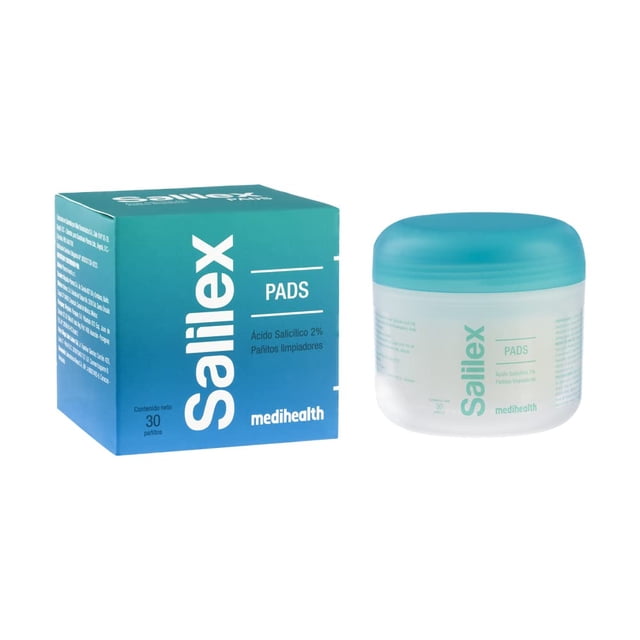Salilex Pads | Almohadillas Faciales Dermolimpiadoras | Libres de Jabon | Para Piel Grasa Con Tendencia a Acné, Ayuda a Limpiar Poros Abiertos y Reducir Imperfecciones | 30 almohadillas