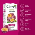 thumbnail image 3 of Ceres 100% All Natural Pure Fruit Juice Blend, Passion Fruit - Gluten Free, Rich in Vitamin C, No Added Sugar or Preservatives, Cholesterol Free - 33.8 FL OZ (Pack of 12), 3 of 7