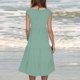 thumbnail image 5 of Vestido Corto para las Mujeres de Verano Cuello Redondo sin Mangas Vestido de Playa de Impresión, Vestido Casual de Poliéster Ligero para la Fecha, la Fiesta Y el Uso Diario, 5 of 8