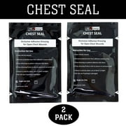 Line2Design Chest Seal, Occlusive Dressing for Open Chest Wounds, First Aid Gauze, 11 in x 26 in