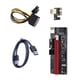 thumbnail image 2 of Matsuzay Cable extensor PCI-E Placa de alimentación USB 3.0 1X a 16X Tarjeta de cable de luz LED Parte de PC de escritorio portátil para el hogar para Electrónica miscelánea Negro, 2 of 6