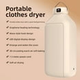 thumbnail image 3 of Portable Dryer Clothes Dryer for Travel Apartment RV Dorm Compact Foldable LED Display Touch Control Electric Drying Machine for Clothes Underwear Socks Quiet and Energy-saving with 6 Mode Smart Timer, 3 of 9