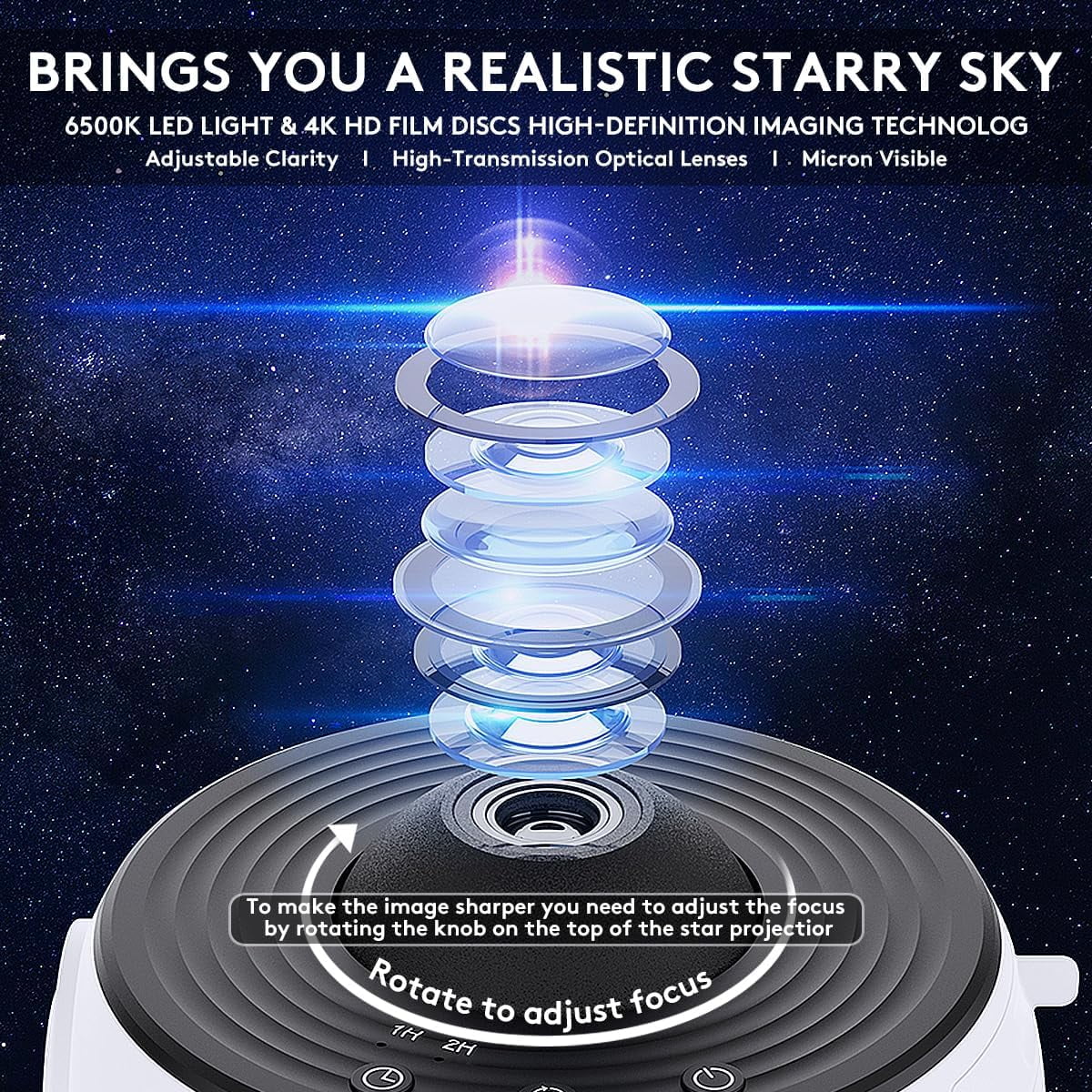 Planetarium Galaxy Projector12 in 1, Galaxy Light with 360° Rotating, Space Projector Nebula Star Night Light for Kids Adults Bedroom Ceiling Decor, Home Theater, Holiday Gift
