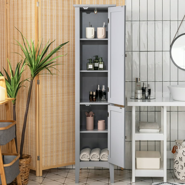 Bathroom Storage Cabinet Side Cabinet Crevice Shelf, Tall Bathroom Cabinet  with Multilayer Drawers, Freestanding Linen Tower for Bathroom, Living