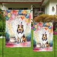 thumbnail image 4 of Happy Birthday to Collie Kitten Party Balloons Cake Garden Flag 12x18in Double Sided Collie Dog Lover Gifts Idea Outdoor Decor - 00027, 4 of 5