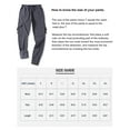 thumbnail image 4 of Geeksport Men's Fleece Winter Pants Sherpa Lined Active Joggers Sweatpants Drawstring Zipper Pockets Elastic Gray M, 4 of 6
