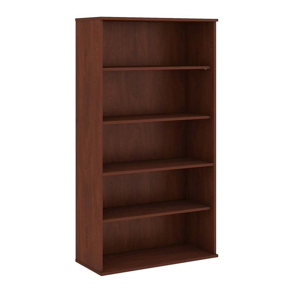 Bush Bookcases Hansen Cherry 72H 5 Shelf Bookcase BK7236HC Walmart