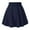 Navy, variant on Riforla Women's Solid Color Basic Versatile Stretchy Flared Casual Pleats Mini Skirt Women's Skirts Green L
