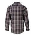 thumbnail image 2 of Blue Mountain FMW23-1077 Men's Long-Sleeve Button Down Plaid Flannel Shirt Small Red/Black Plaid, 2 of 2