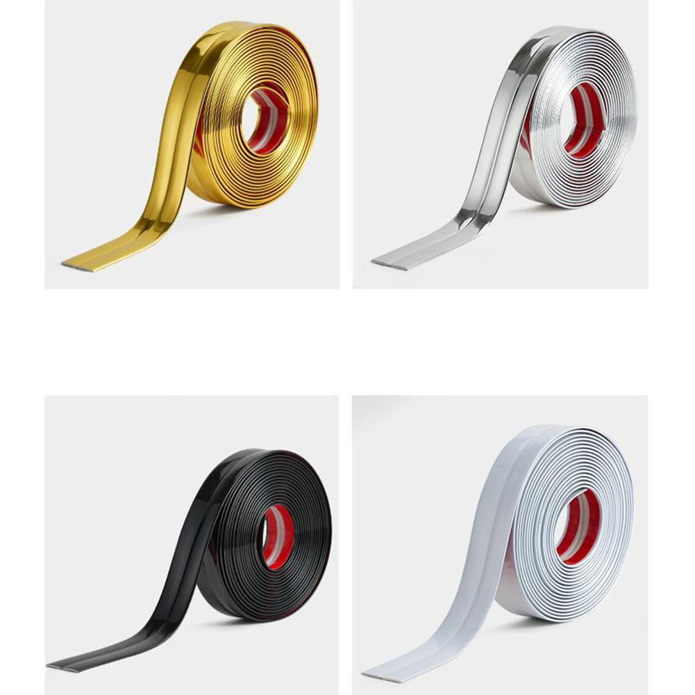 Pvc Adhesive Strip Adhesive Wall Strip Decorative and Practical Easy To Install 6M*2Cm Gold
