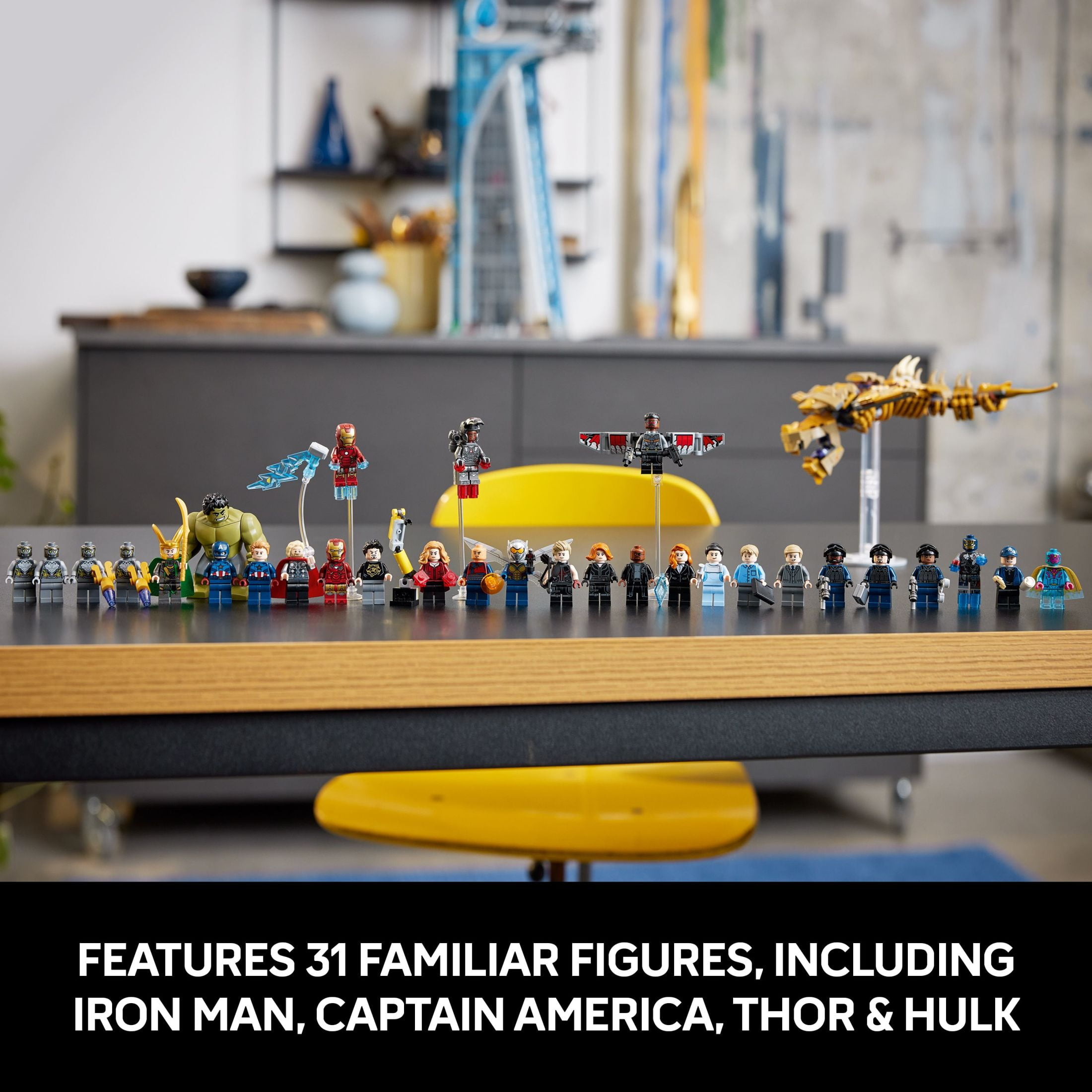 LEGO Marvel Avengers Tower Building Kit, Detailed Recreation of the Iconic HQ Featuring Classic Movie Scenes, 31 Figures and Accessories, Gift for Marvel Fans and Model-Makers, 76269