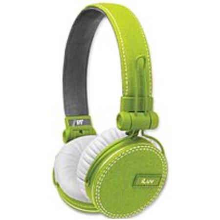 UPC 639247138827 product image for iLuv ReF IHP635SGRN Canvas Fabric On-Ear Headphones - Green | upcitemdb.com