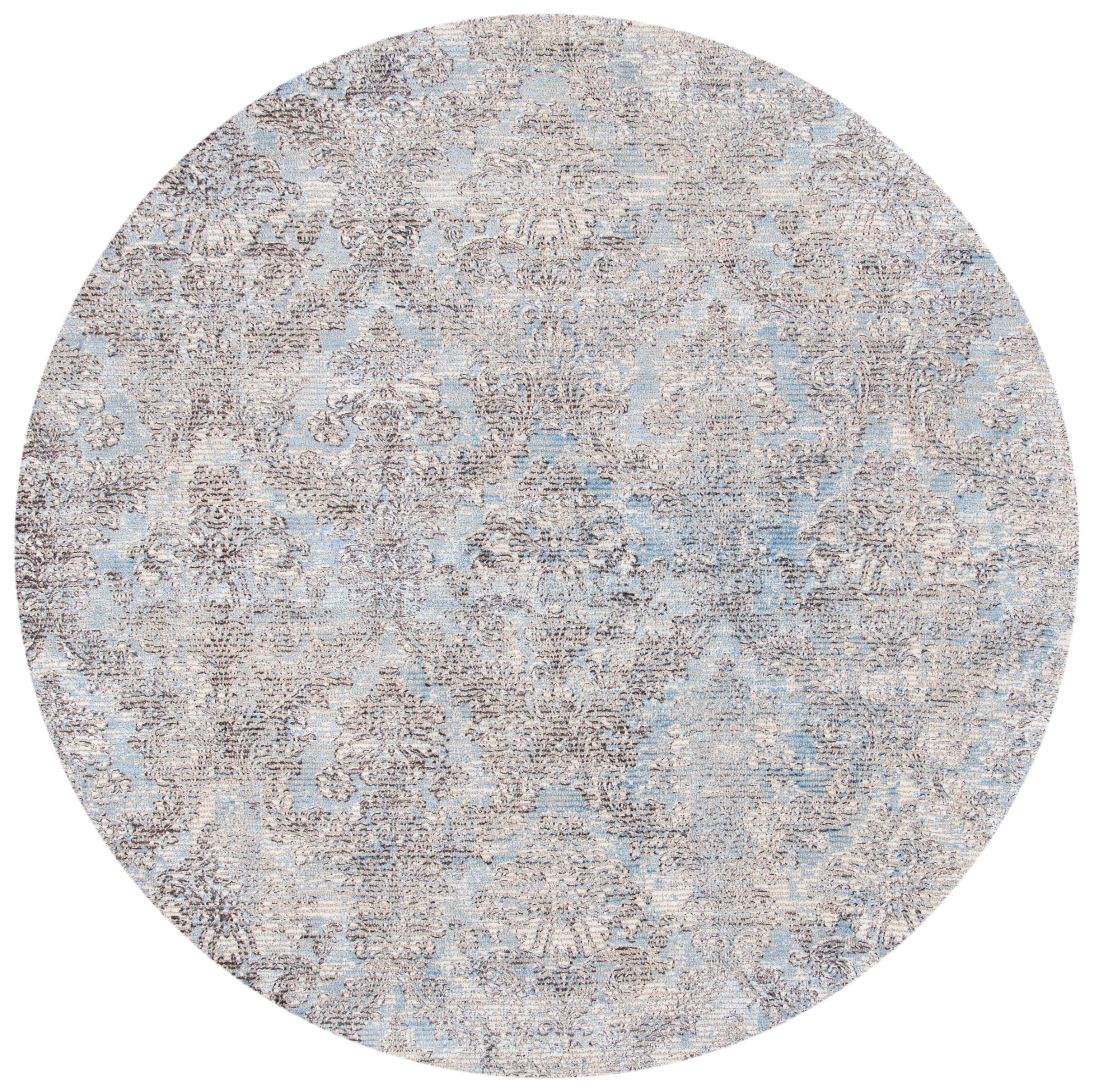 Safavieh Mirage Jacqueline Floral Area Rug, Light Blue/Gray, 6' x 6' Round