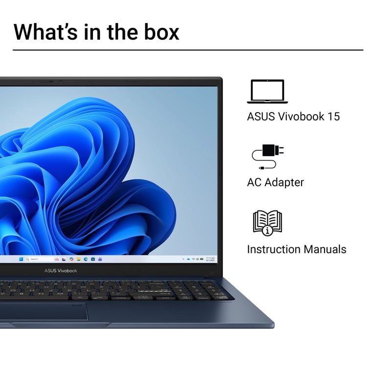 ASUS Vivobook 15 15.6” FHD Touch Screen Laptop with Intel Core 5