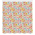 thumbnail image 3 of Ambesonne Floral Shower Curtain, Flowers Butterflies Beetles, 69"Wx84"L, Multicolor, 3 of 3