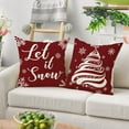 thumbnail image 3 of JLFNYA Pillow Covers,Pillow Protector Clearance!4Pc Christmas Print Pillowcase Linen Sofa Cushion Cover Home Decor Cushion Cover Family Pillowcase, 3 of 8