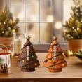 thumbnail image 4 of Twfbrm Christmas Tree Tabletop Decorations, 3.5 inch Resin Sport Ball Themed Christmas Tree Figurines, Winter Holiday Decorative Christmas Tree for Mantle Fireplace Cabinet (Not Included Lights), 4 of 5