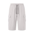 thumbnail image 3 of FhsagQ Male Cargo Short Pants for Men with Slanted Front Pockets and Backless Design for Utility Workwear White Size XXXXL, 3 of 8