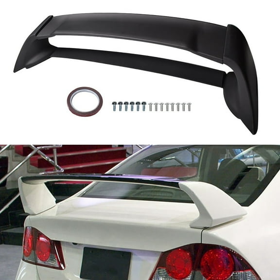 labwork Trunk Spoiler Wing Black Fit for 2006 2007 2008 2009 2010 2011 Honda Civic 4-Door Sedan