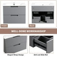 thumbnail image 7 of 24" Floating Bathroom Cabinet With Ceramic Sink - Gray Wall Mounted Design, , Functional Storage Vanity 24 Inch Style Efficient, 7 of 7