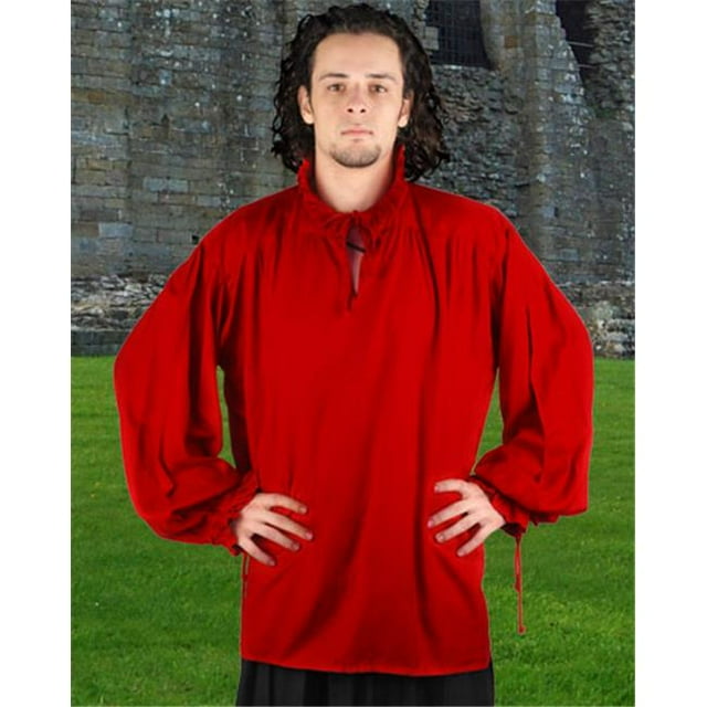 The Pirate Dressing C1005 David Herriot Chemise - Rouge - Très Grand