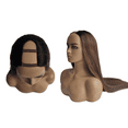 thumbnail image 6 of U Part Wig Human Hair for Black Women Brazilian Straight Human Hair No Lace U Shape Half Wig Glueless 150% Density Wigs Hair Extension with Clips 24 inches Long, 6 of 9