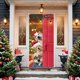 thumbnail image 4 of Decoraciones de Navidad Interior 35 X 79 Pulgadas Marco de Puerta de Navidad - Patrón de Santa Claus - Decoración de Puerta de Navidad - Decoración de Fiesta Del Festival, 4 of 6