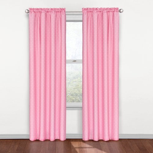 Besting Polka Dots Blackout Window Curtain Panel By Eclipse Curtains Pink Com Besting Polka Dots Blackout Window, Pink Curtain Panels