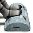 thumbnail image 3 of Constellation Foot Rest, Polar Bear Silhouettes with Stars Doodle Style Illustration, Non-Slip Backing Adjustable Ergonomic Memory Foam Leg Support for Office, Pale Blue Black Bluegrey, by Ambesonne, 3 of 5