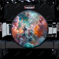 thumbnail image 1 of Housse de Roue Universelle en Polyester Abstrait Coloré Nuage pour Remorque RV SUV Camion Campeur, 1 of 5