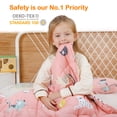 thumbnail image 5 of Sivio Kids Weighted Blanket, Soft Reversible Heavy Blanket for Bedroom Sofa, Calming Sleep Helper, Pink Cat, 7 lbs 41"x60", 5 of 11
