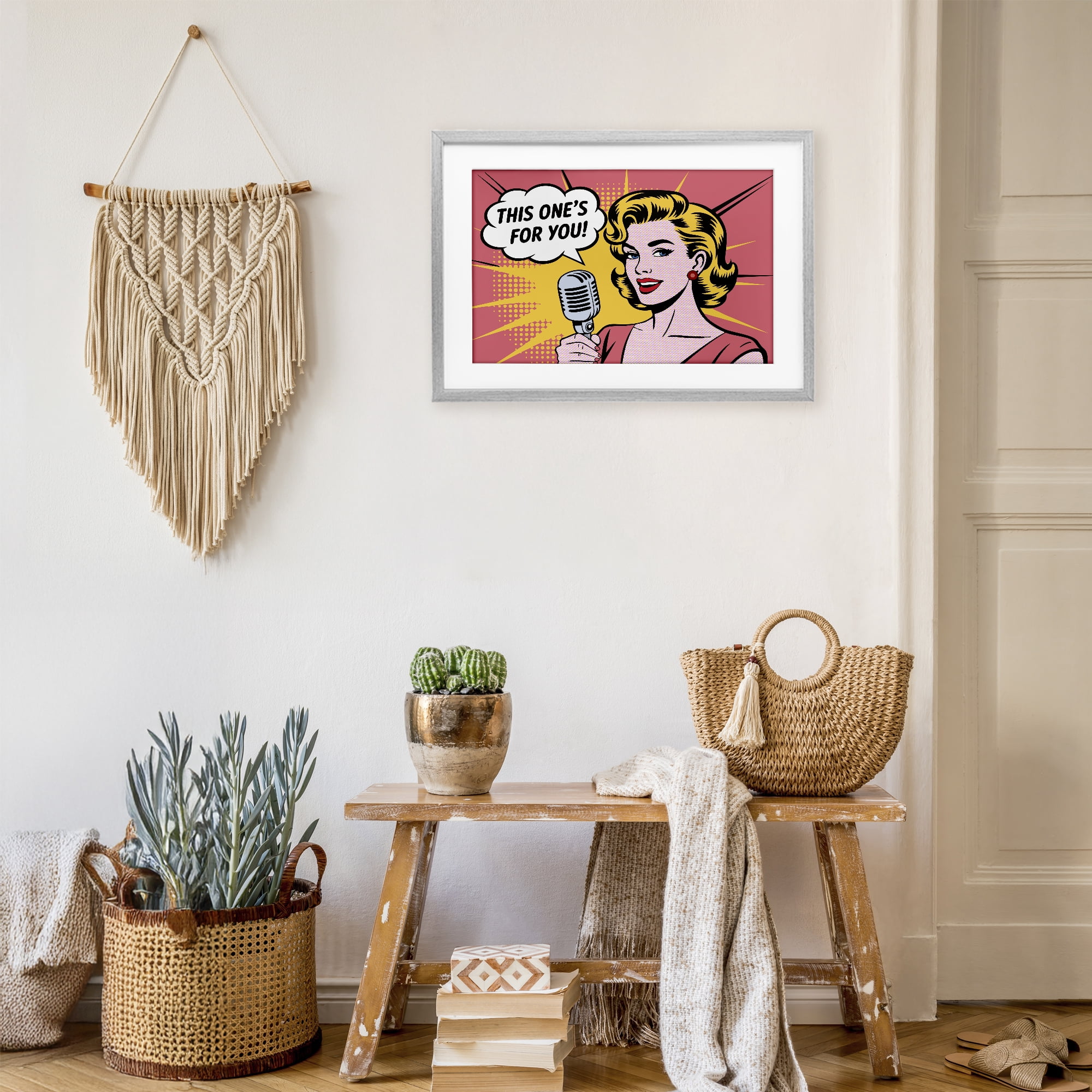 Stupell Industries This One's For You Gray Framed Print Under Glass, design by Andreas Magnusson