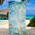 thumbnail image 6 of EUDIDV Absorbent Microfiber Beach Towel Super,Lightweight Special Pattern Bath Towel, Sandproof Beach Blanket,Multi-Purpose Towel For Travel Swimming Pool Camping 27.56x55.12in Quick Dry, 6 of 7