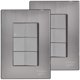 thumbnail image 1 of Interruptores Modulares Inoxium3ESilver 2Pzas Apagador Escalerax3 125-250VCA 10A 50/60Hz Plateado Acero Inoxidable/PC., 1 of 2