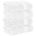 thumbnail image 6 of Modern Threads Spunloft Cotton Bath Towels, White (4 Count), 6 of 8