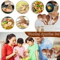 thumbnail image 5 of Wooden Kitchen Utensils Set - 2 Piece Non-Stick Bamboo Wooden Utensils for Cooking - Easy to Clean Reusable, 5 of 5