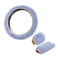thumbnail image 1 of Soft Plush Steering Wheel Cover Winter Fluffy Car Interior Accessory, 1 of 8
